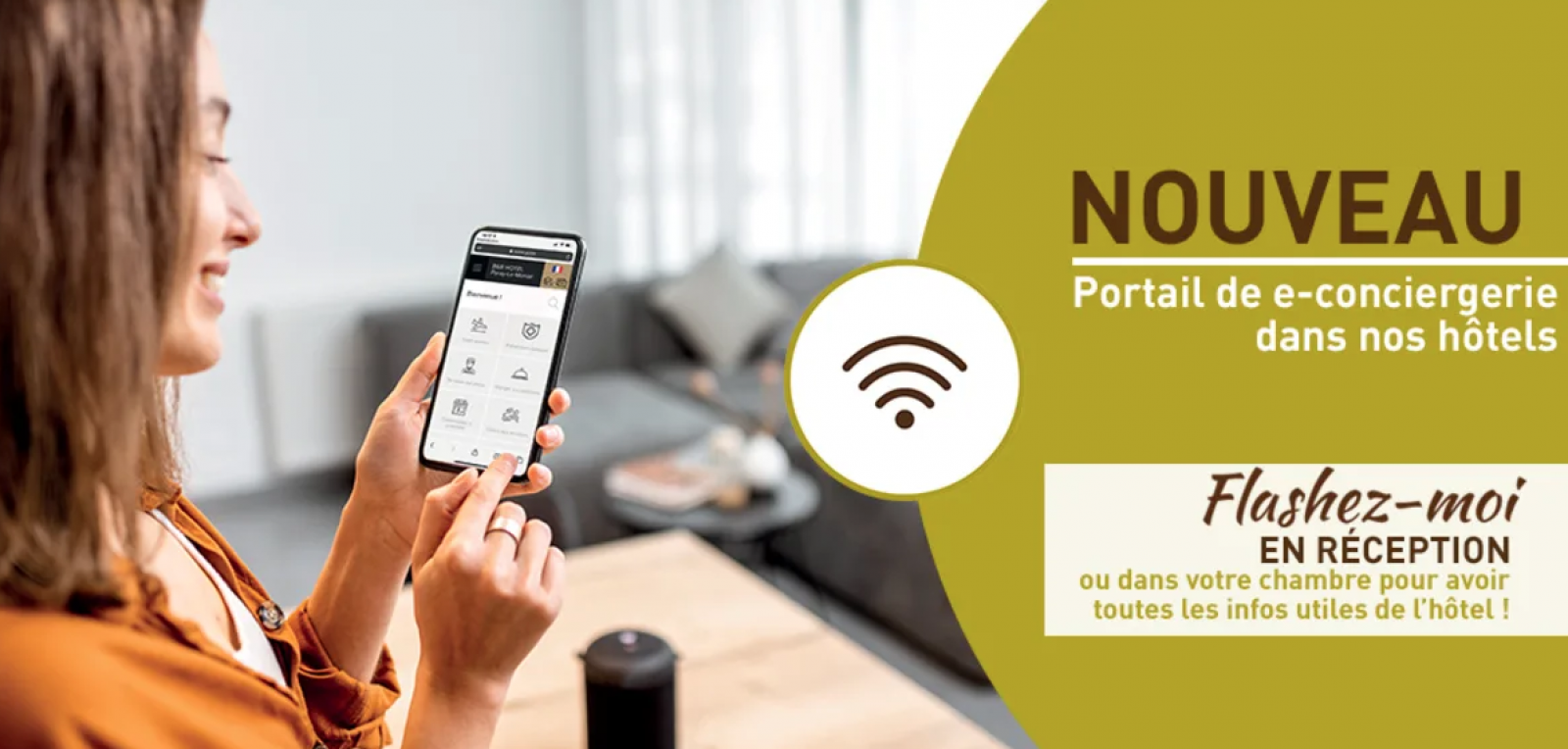 Le service de E-conciergerie de l'hôtel B&B Montélimar Sud à Montélimar