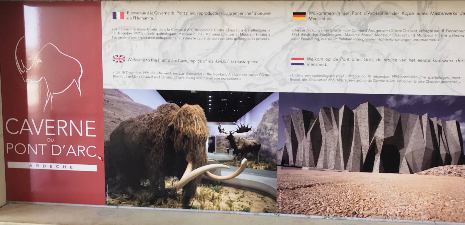 L'entrée de la grotte Chauvet 2 à Vallon Pont d'Arc