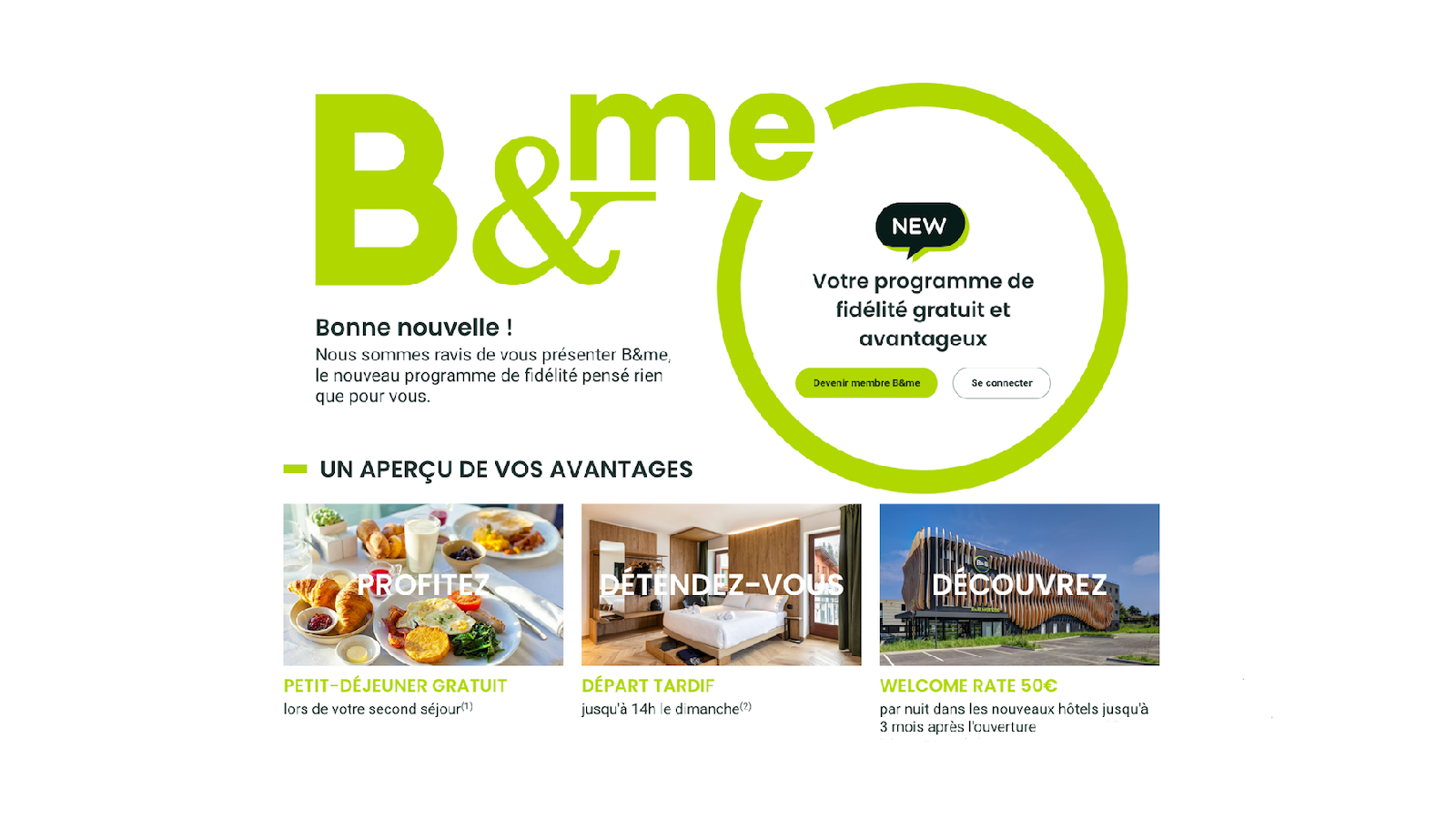 Le nouveau programme fidélité B&me gratuit