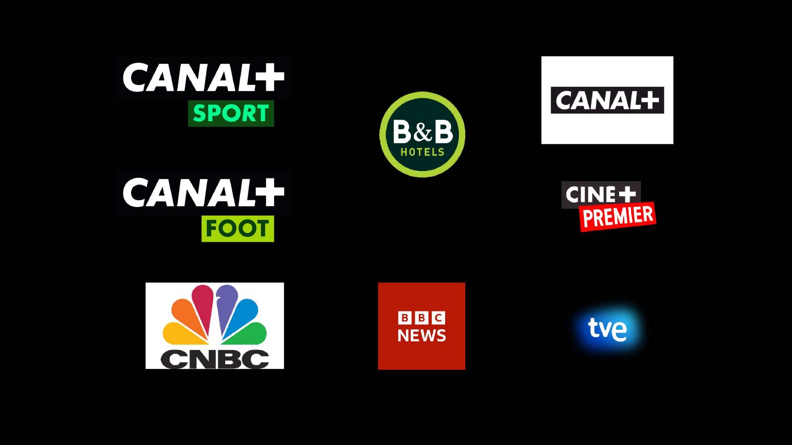 Le bouquet des chaines de télévision proposé au B&B HOTEL Montélimar Sud à Montélimar