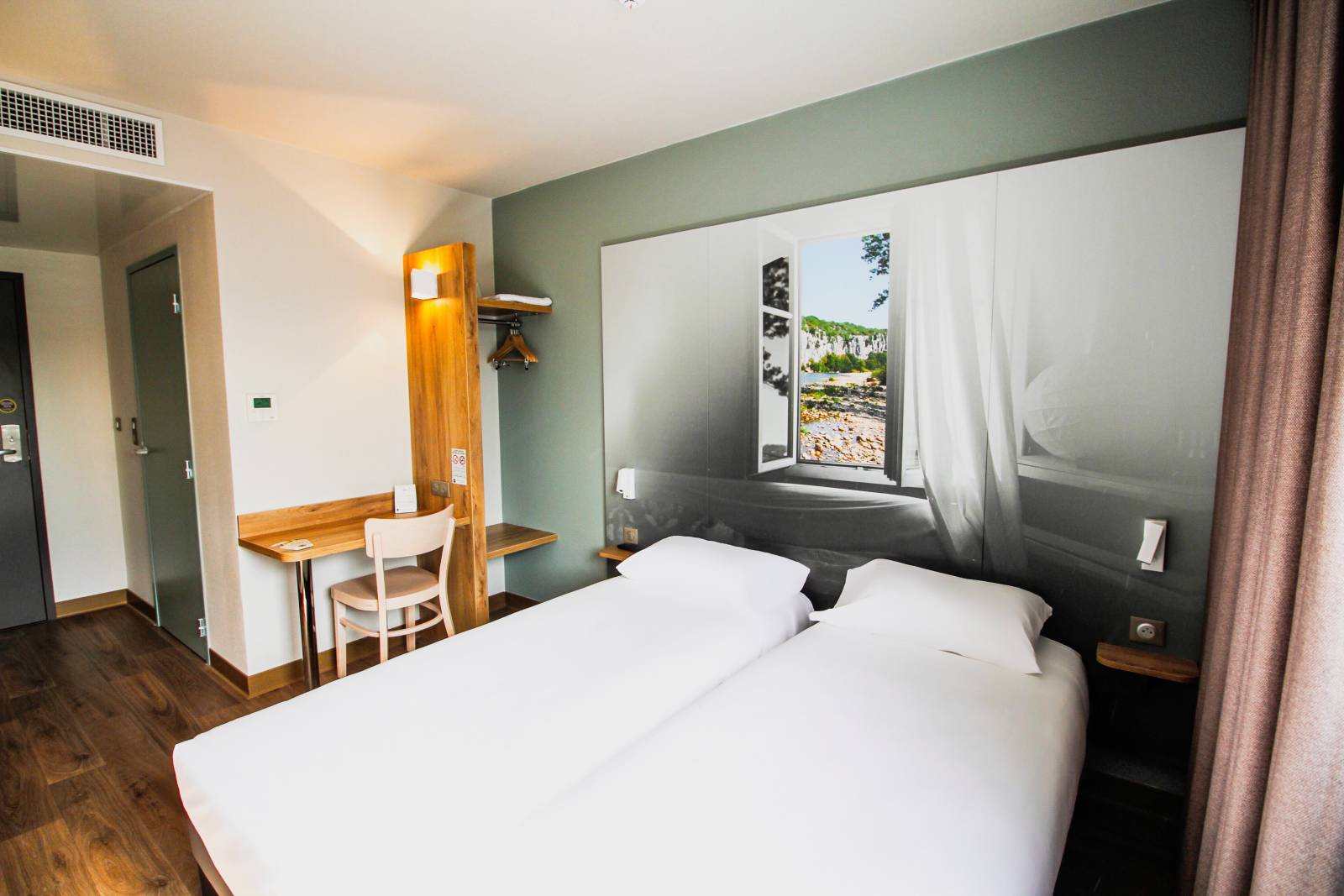 La chambre twin du B&B HOTEL Montélimar Sud à Montélimar