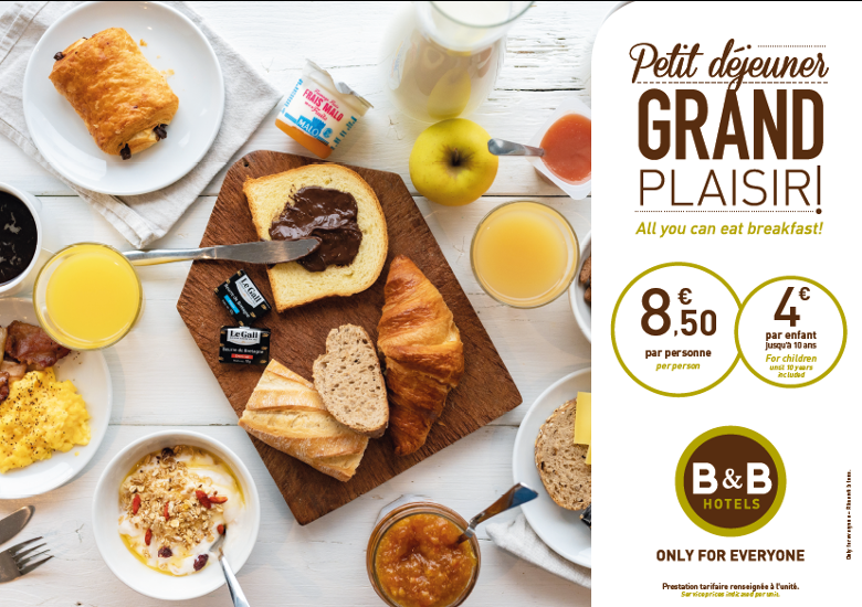 Le nouveau petit déjeuner de l'hôtel B&B Montélimar Sud à Montélimar