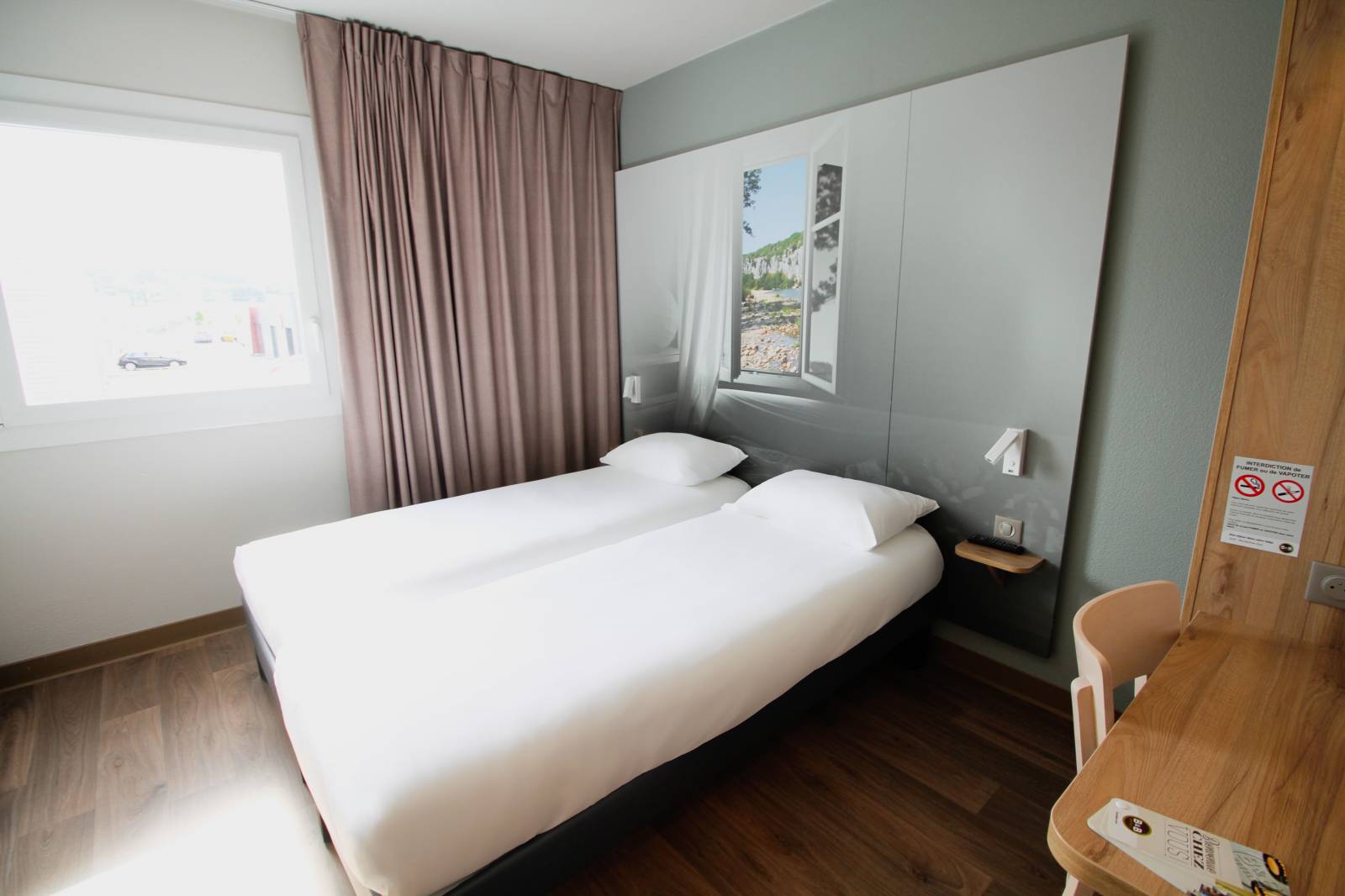 La chambre à 2 lits de l'hôtel B&B Montélimar Sud à Montélimar