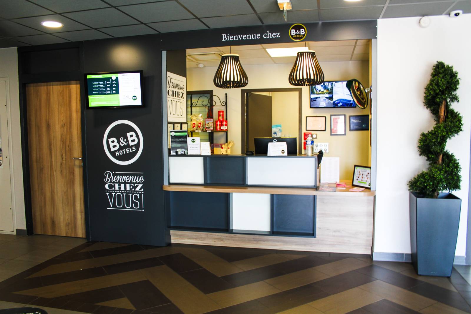 Pour mieux vous recevoir, la réception du B&B HOTEL Montélimar Sud est ouverte en continu.