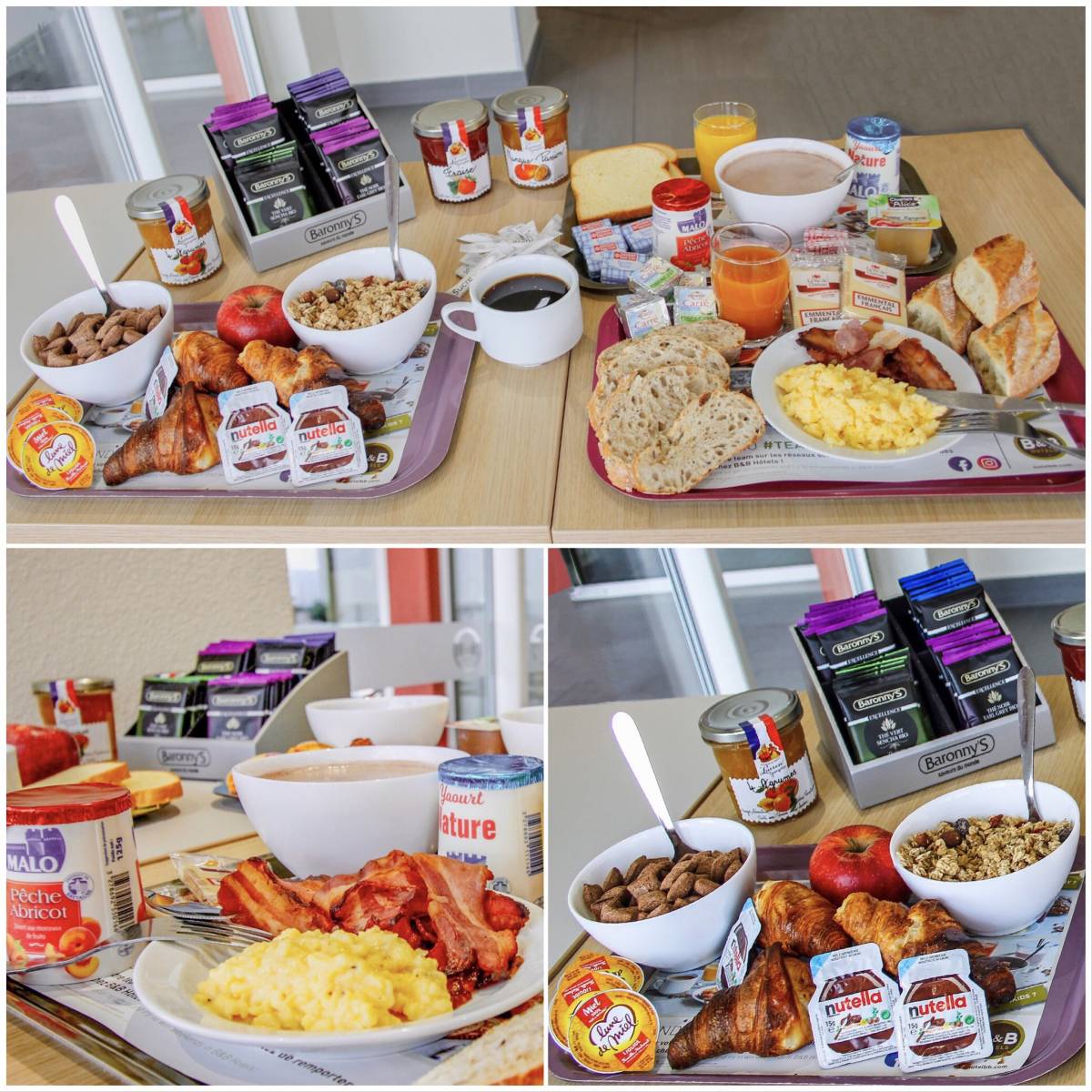 Le petit déjeuner de l'hôtel B&B Montélimar Sud à Montélimar