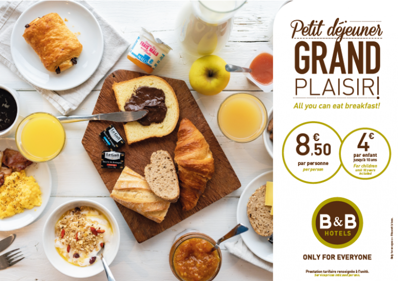 Le nouveau petit déjeuner de l'hôtel B&B Montélimar Sud à Montélimar