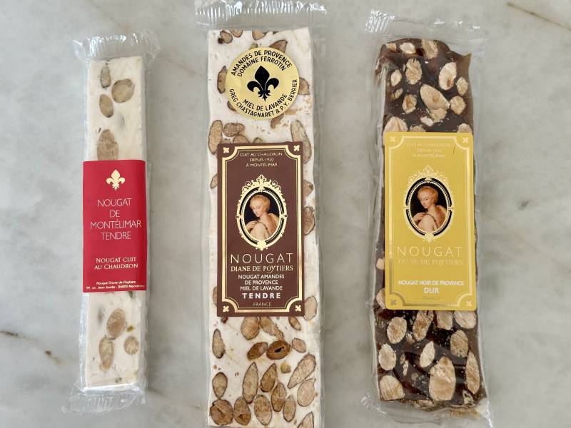 Différents nougats de Diane de Poytiers 
