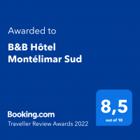 La note de l'hôtel B&B Montélimar Sud à Montélimar sur Booking.com